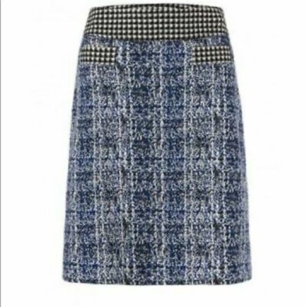 SOLD cabi ponte stretch tweed skirt sz 6